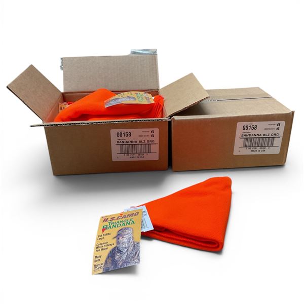 Hunter Specialties Triangle Bandanas in Hunter Orange, 12 Qty