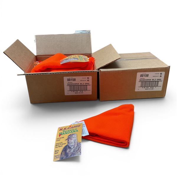 Hunter Specialties Triangle Bandanas in Hunter Orange, 12 Qty