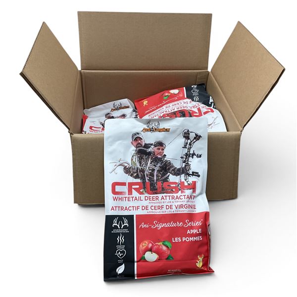 Ani Logics Signature Series 'Crush' Whitetail Deer Attractant in Apple, 5 Lb Bags Case of 6