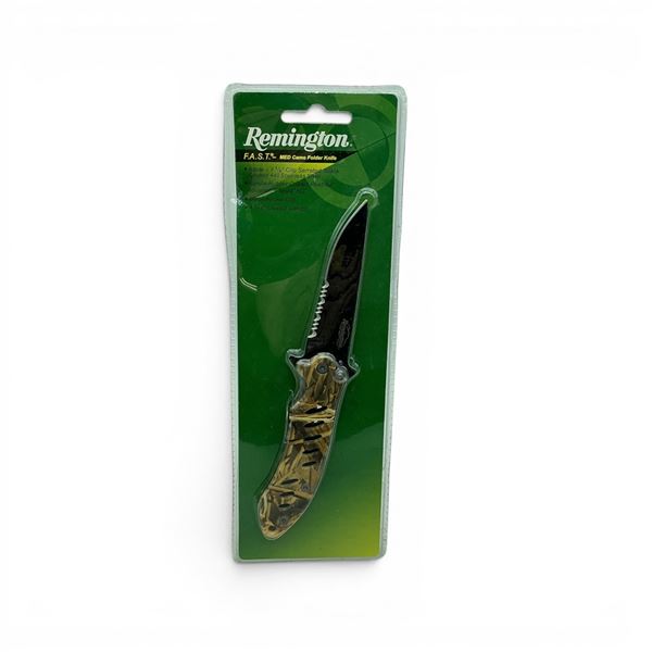 Remington F.A.S.T MED Camo Folding Knife with 3-1/8" Blade, New