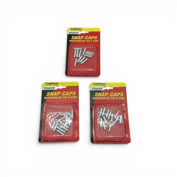 Traditions .22 Caliber Snap Caps, 12 Pack X 3 Qty, New