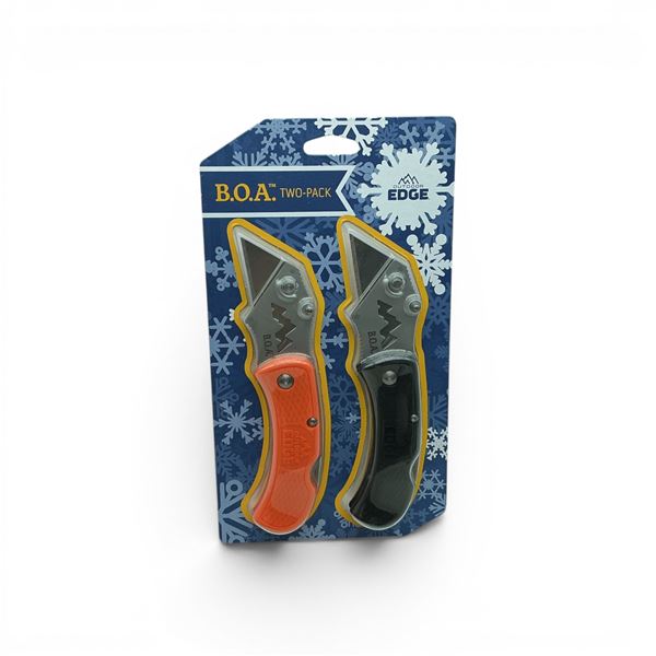 Outdoor Edge B.O.A Two-Pack Folding Knife Set, New