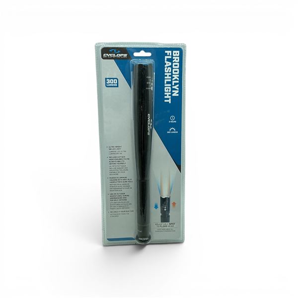 Cyclops Brooklyn Flashlight, 300 Lumens, New