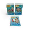 Image 1 : Bestway 20" Small Beach Ball, Sweet Creature 22" Swim Tube, Fruitastic 9" x 6" Armbands, New