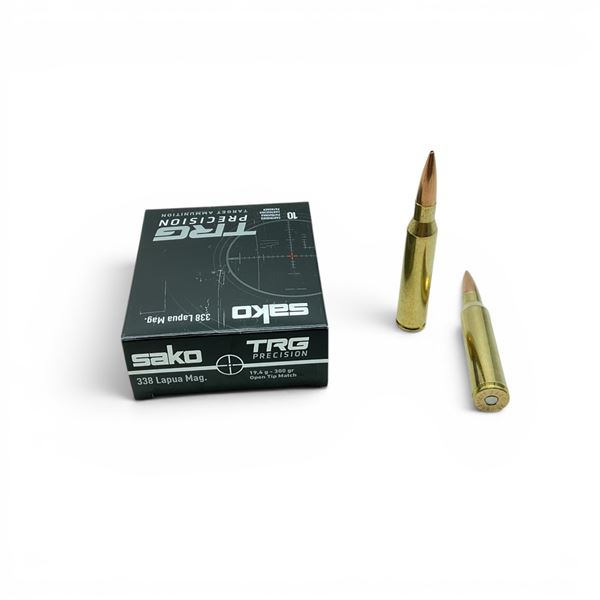 Sako TRG Precision 338 Lapua Mag 300 Grain OTM Ammunition, 10 Rounds