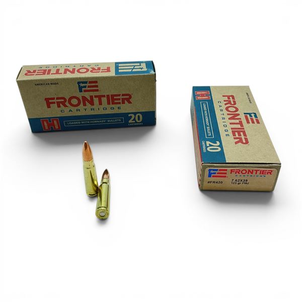 Frontier 7.62 X 39mm 123 Grain FMJ Ammunition, 40 Rounds