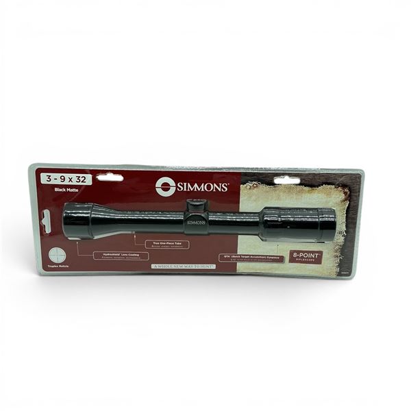 Simmons 8 Point 3 - 9X 32 mm Rifle Scope with Truplex Reticle