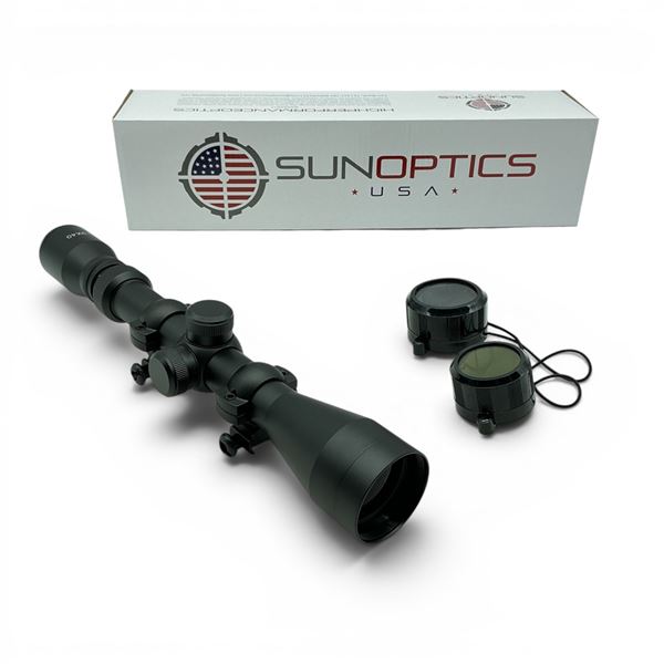 SunOptics Premium 3 - 9X 40 mm Hunting Rifle Scope with Duplex Reticle