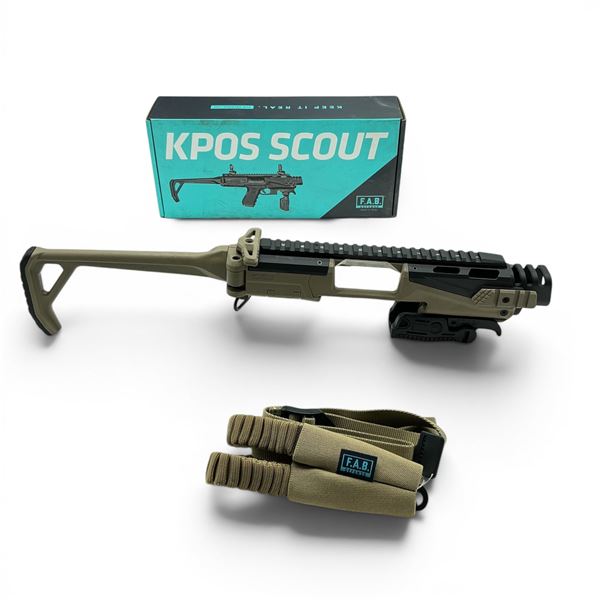 Fab Defense KPOS Scout Handgun Stock for Glock Models 17, 19