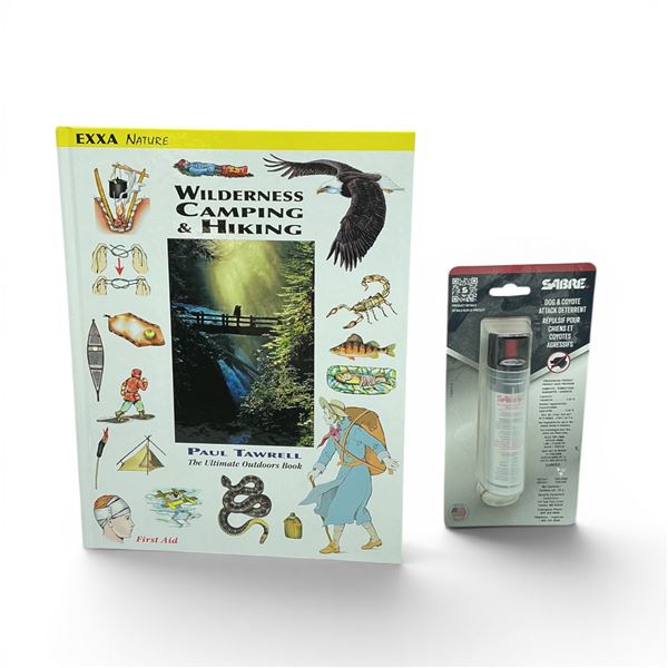 Wilderness Camping and Hiking 'The Ultimate Outdoors Book' Hardcover by Paul Tawrell and Dog Spray