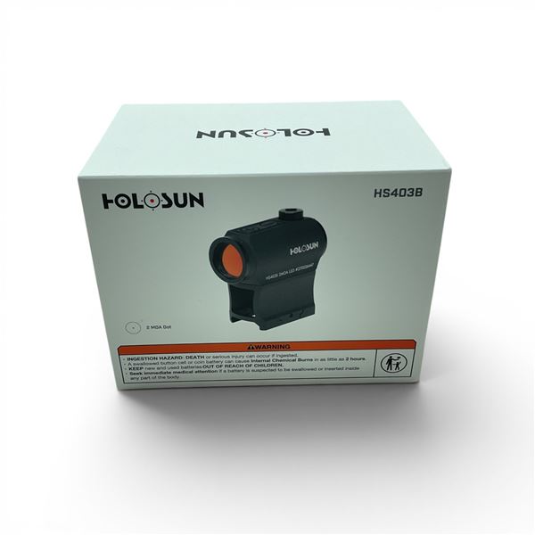 HoloSun Red Dot Optic with Mount and 2 MOA Dot Reticle