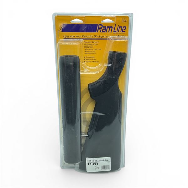 RamLine Replacement Synthetic Shotgun Stock for 12 Ga Rem 1100, Black