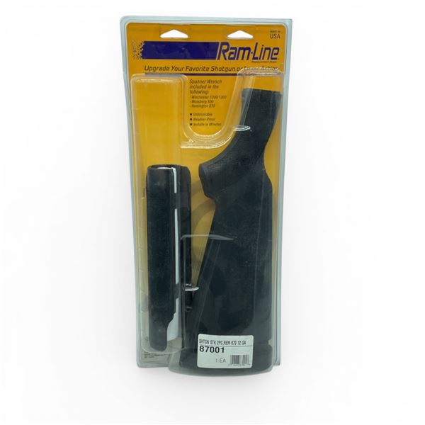 RamLine Replacement Synthetic Stock for 12 Ga Rem 870 in Black