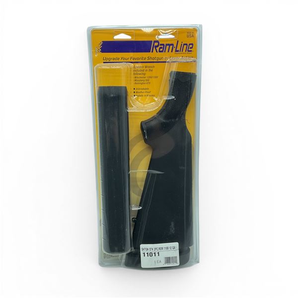 RamLine Replacement Synthetic Shotgun Stock for 12 Ga Rem 1100 in Black