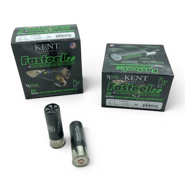 Kent Fasteel 2.0 12 Gauge 3" BB Shot Ammunition, 50 Rounds