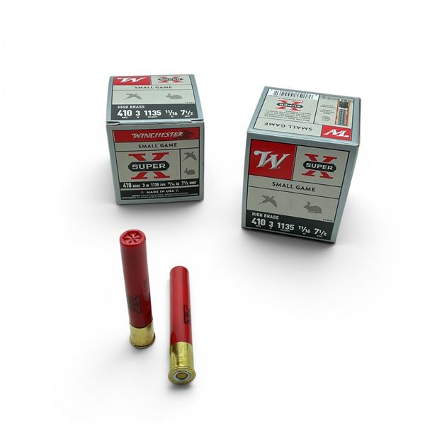 Winchester Super X 410 Gauge 3" #7.5 Ammunition, 50 Rounds