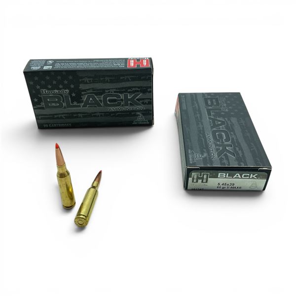 Hornady Black 5.45 X 39mm 60 Grain V-Max Ammunition, 40 Rounds