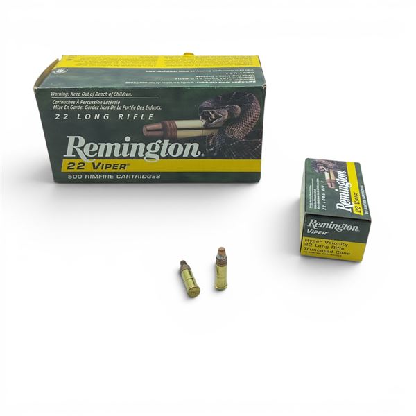 Remington Viper 22 LR Truncated Cone Hyper Velocity Ammunition, 500 Rounds
