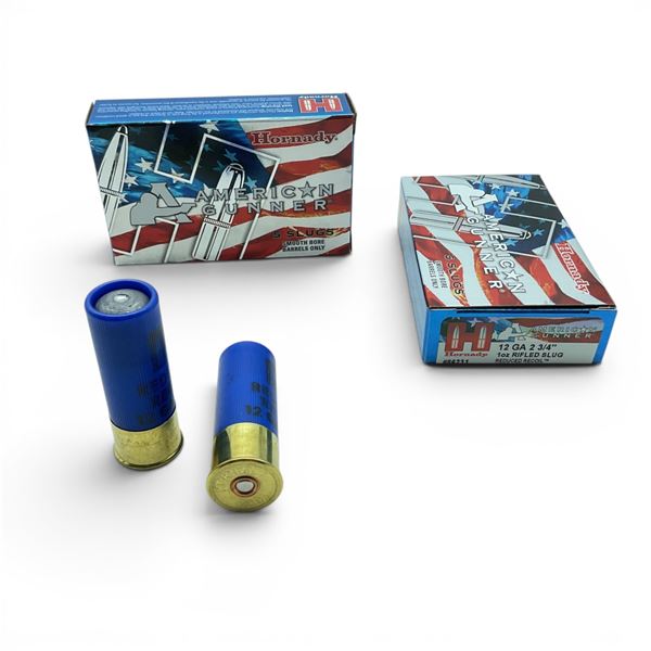Hornady American Gunner 12 Gauge 2 3/4" Rifled Slug Ammunition, 10 Rounds