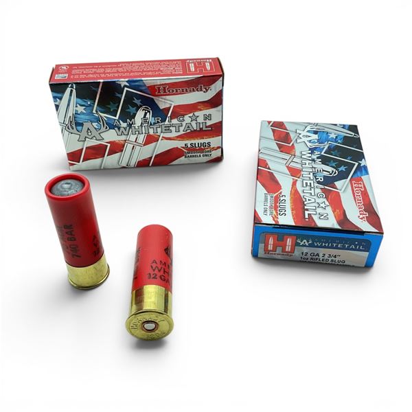 Hornady Whitetail 12 Gauge 2 3/4" Rifled Slug Ammunition, 10 Rounds