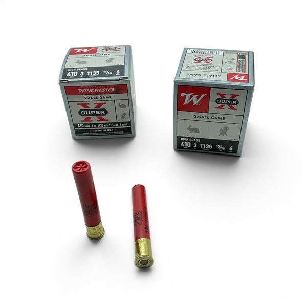 Winchester Super X 410 Gauge 3" #6 Shot Ammunition, 50 Rounds
