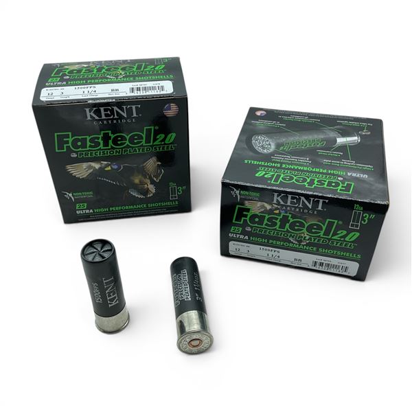 Kent Fasteel 2.0 12 Gauge 3" BB Shot Ammunition, 50 Rounds