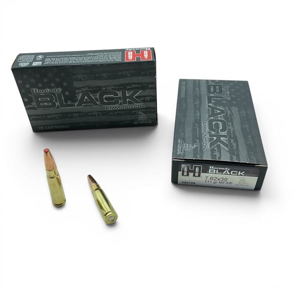 Hornady Black 7.62 X 39mm 111 Grain MFX Ammunition, 40 Rounds