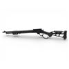 Image 2 : Canuck Wrangler Blackout Lever Action Rifle .30-30 Win 18.5" Threaded Barrel Black Skeleton Stock, N