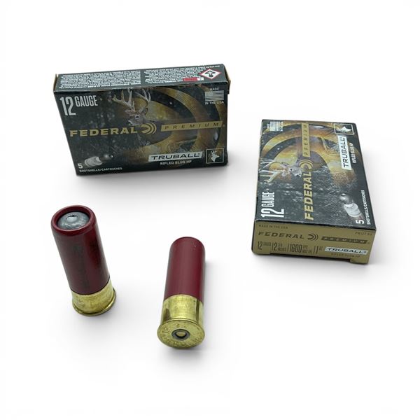 Federal Premium 12 Gauge 2 3/4" Truball Rifled Slug HP Ammunition, 10 Rounds