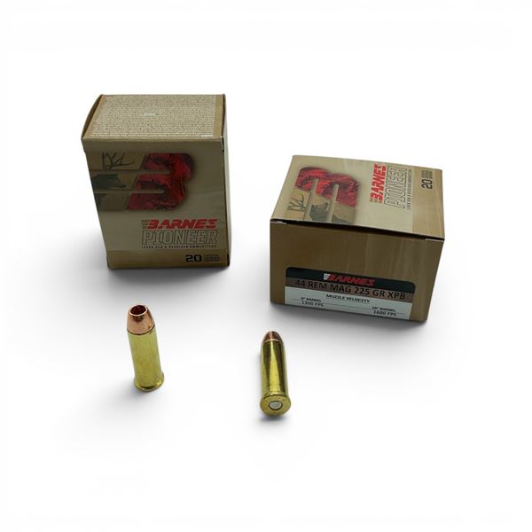 Barnes 44 Rem Mag 225 Grain XPB Ammunition, 40 Rounds