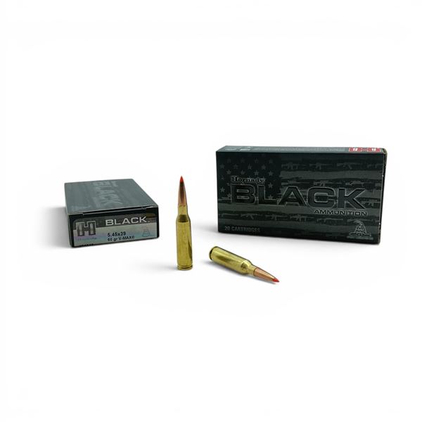 Hornady Black 5.45 X 39mm 60 Grain V-Max Ammunition, 40 Rounds