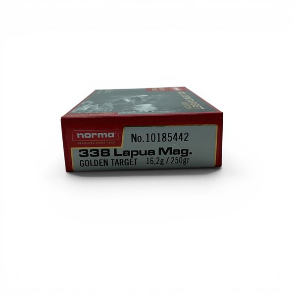 Norma Match Grade 338 Lapua Mag 250 Grain Ammunition, 20 Rounds