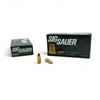 Image 1 : Sig Sauer 9mm Luger 147 Grain FMJ Ammunition, 100 Rounds