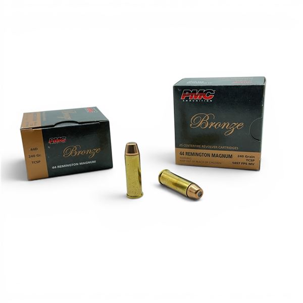 PMC Bronze 44 Remington Magnum 240 Grain TCSP Ammunition, 50 Rounds