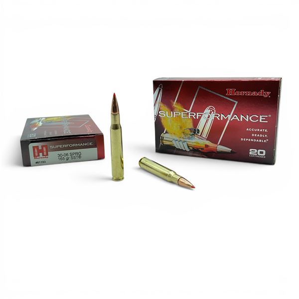 Hornady Superformance 30-06 Sprg 165 Grain SST Ammunition, 40 Rounds