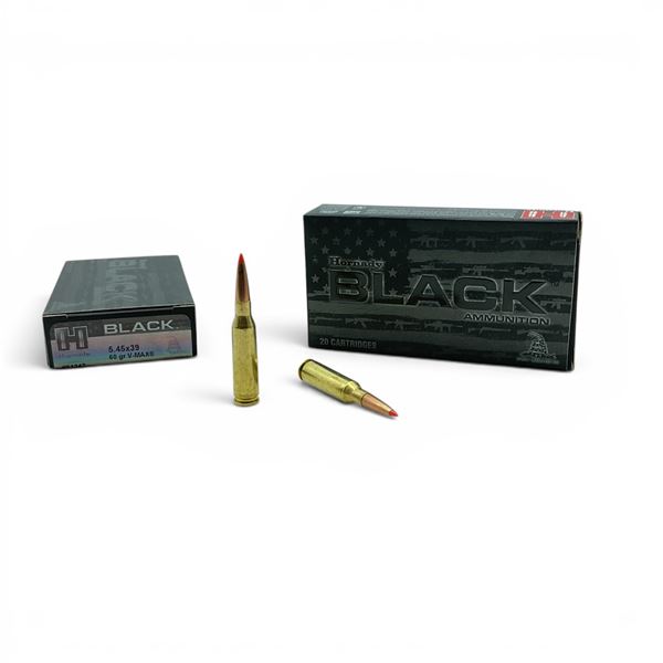 Hornady Black 5.45 X 39mm 60 Grain V-Max Ammunition, 40 Rounds