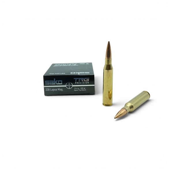 Sako TRG Precision 338 Lapua Mag 300 Grain OTM Ammunition, 10 Rounds