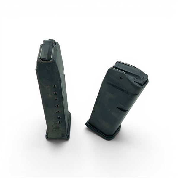 Glock Polymer 40 STW 10 Round Single Stacked Pistol Magazine X2