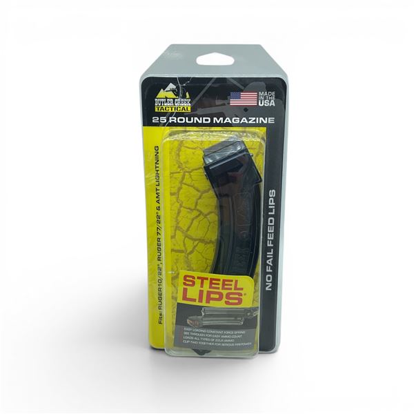 Butler Creek Tactical 22 LR Ruger 10/22 Ruger 77/22 and AMT Lighting Pinned To 10 Round Magazine