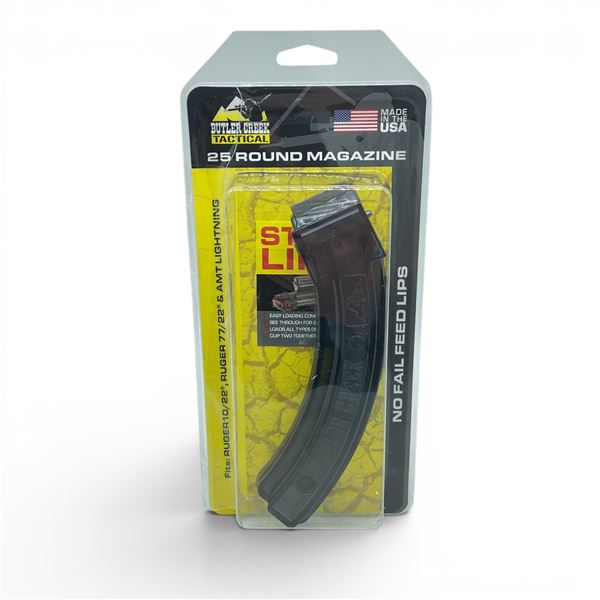 Butler Creek Tactical 22 LR Ruger 10/22 Ruger 77/22 and AMT Lighting Pinned To 10 Round Magazine