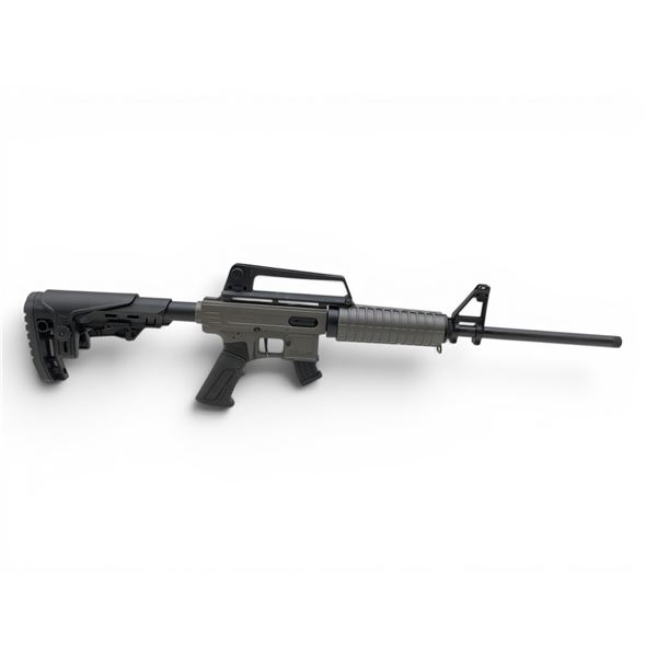 Derya TM22 Feather Semi Auto Rifle 22LR 18″ Threaded Barrel Gray And Black Adjustable Stock