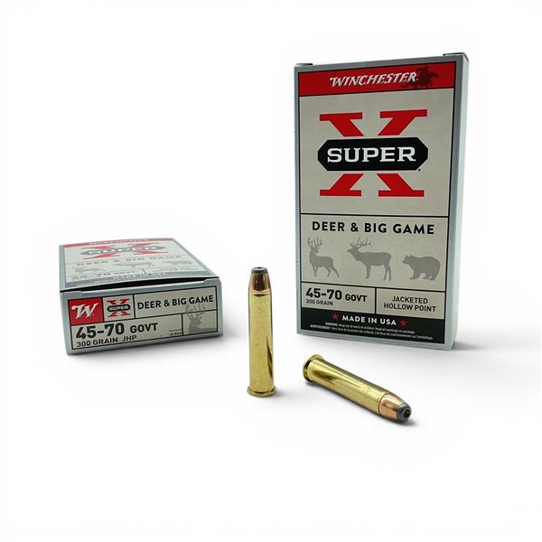 Winchester Super X 45-70 GOVT 300 Grain JHP Ammunition, 40 Rounds