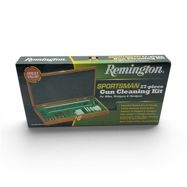 Remington Sportman Universal Gun Cleaning Kit, 27 Pieces