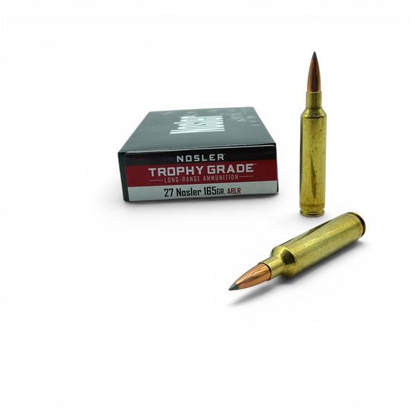 Nosler Trophy Grade 27 Nosler 165 Grain AccuBond Long Range Ammunition, 20 Rounds