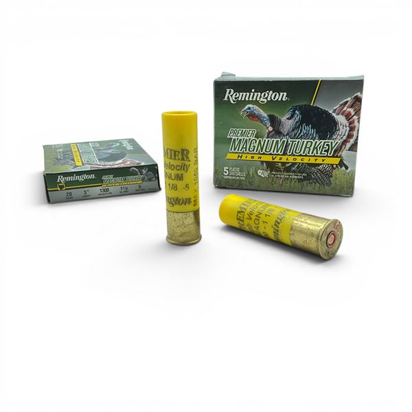 Remington 20 Gauge 3" #5 Premier Magnum Turkey Ammunition, 10 Rounds