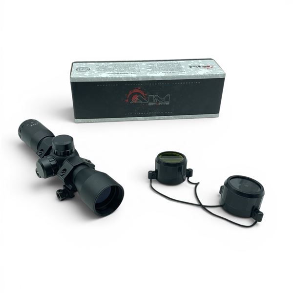 AIM Sports 4 X 32mm Compact Scope With Mil - Dot Reticle
