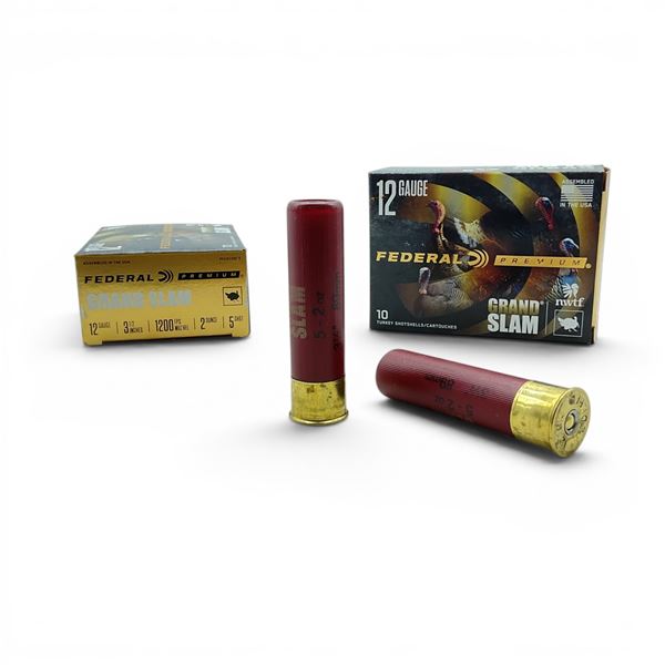 Federal Grand Slam 12 Gauge 3 1/2" #5 Shot Ammunition, 20 Rounds