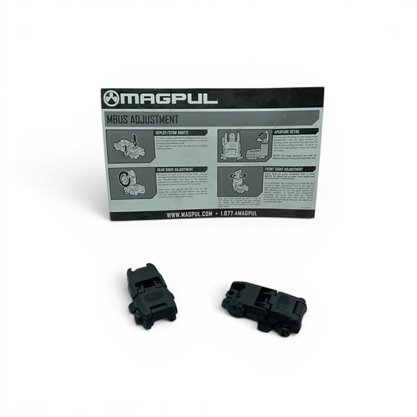 MagPul MBUS Adjustable Front And Rear Sight Set