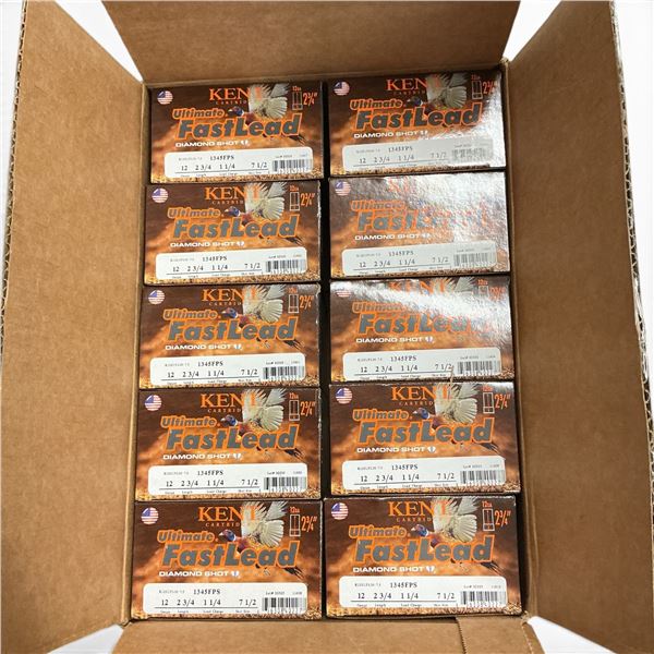 Kent K122UFL36-7.5 Ultimate Fastlead 12 Gauge 2 3/4" #7.5 Ammunition, 250 Round Case