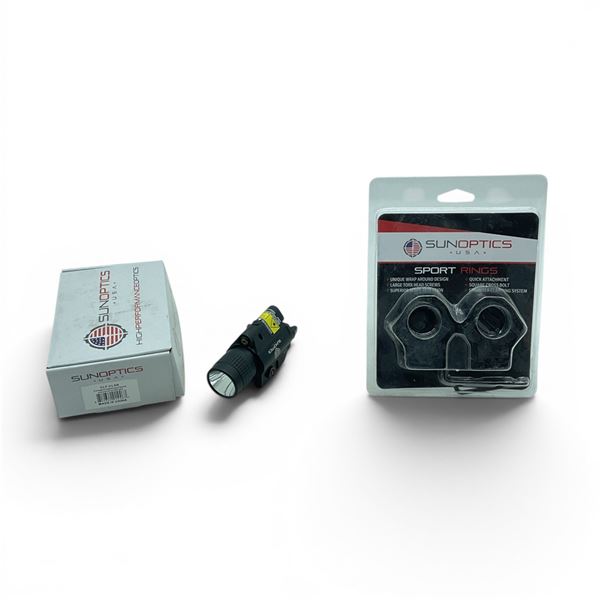 SunOptics Sport Rings, QD Med Height And QD Light / Laser